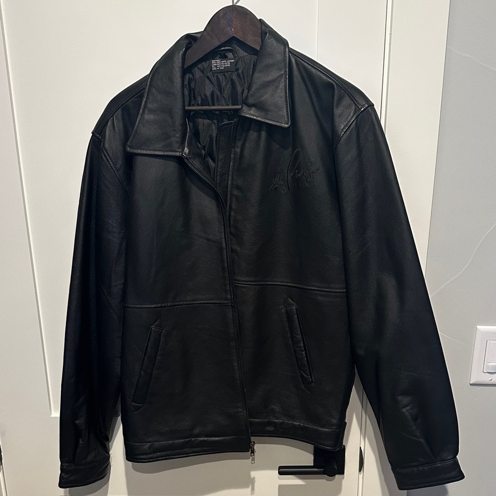 Men's Black Leather Jacket